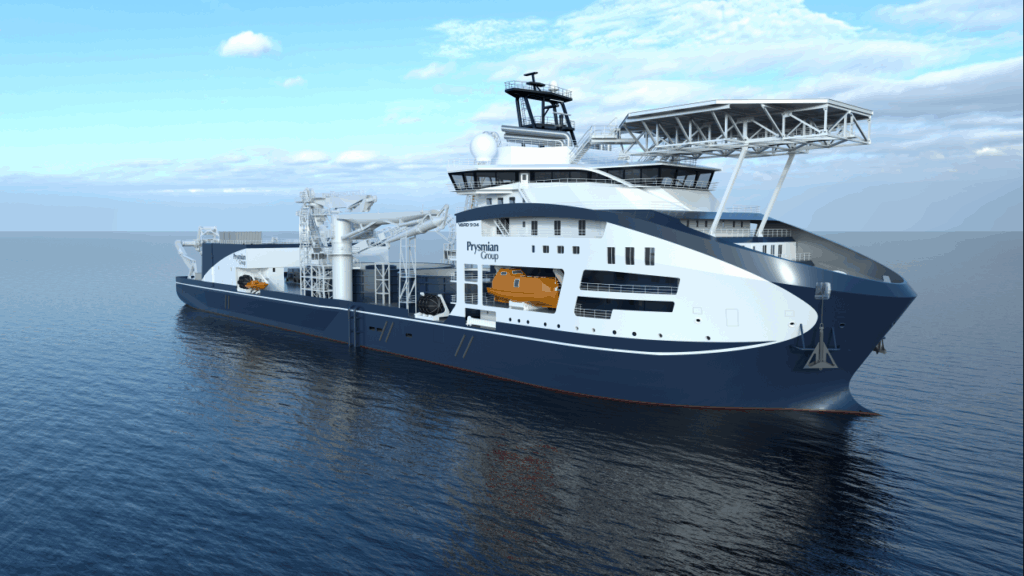 Seeschiff der Prysmian Group GmbH