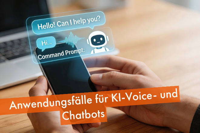 Darstellung eines KI-Voice- und Chatbots