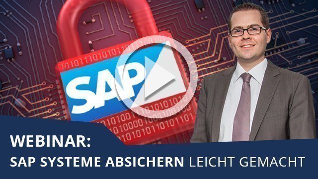 Unser Webinar zum Thema SAP Systeme absichern