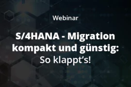 Beitragsbild Webinar s4hana migration
