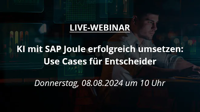 SAP Joule Live-Webinar