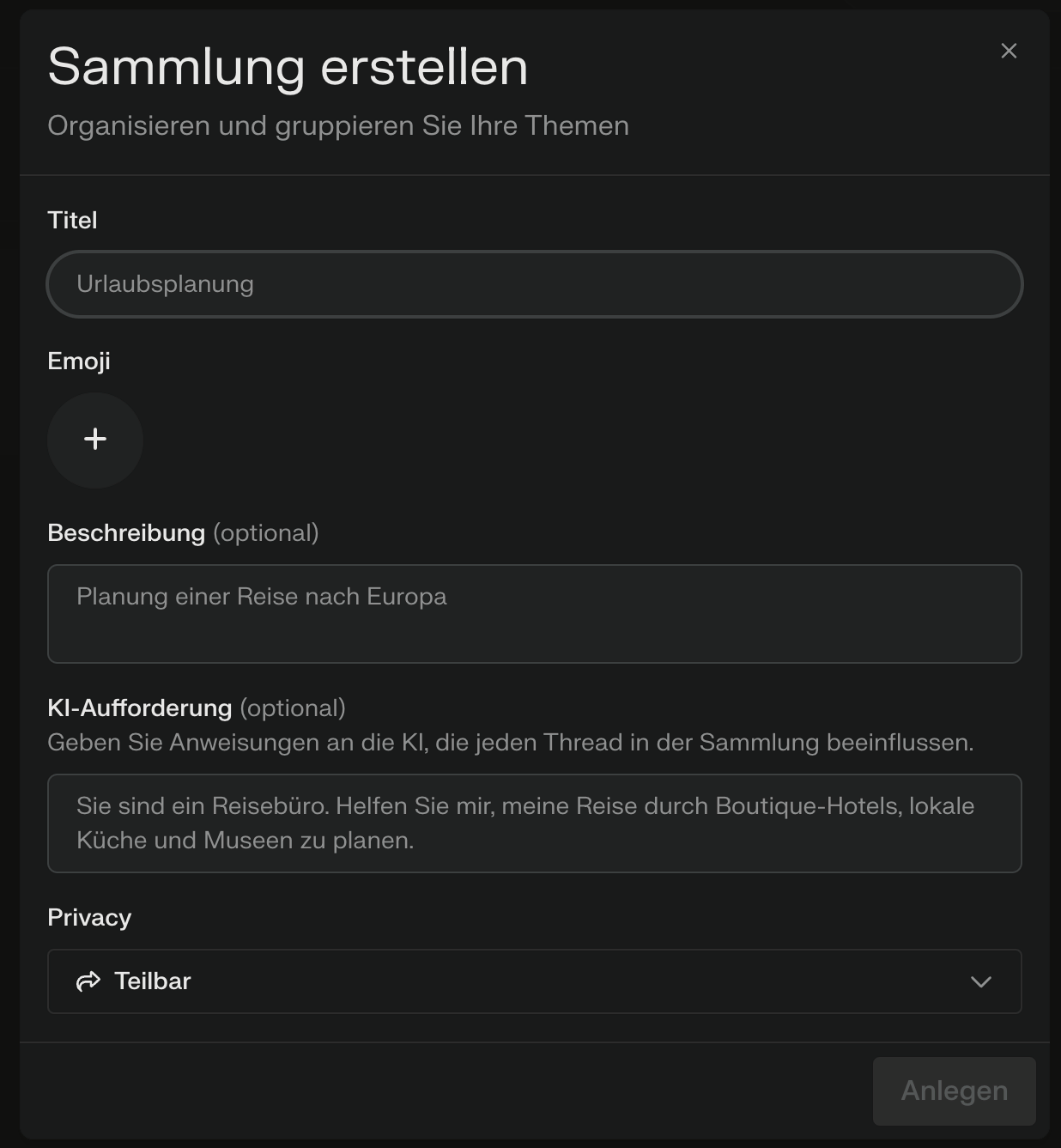 Perplexity Sammlung