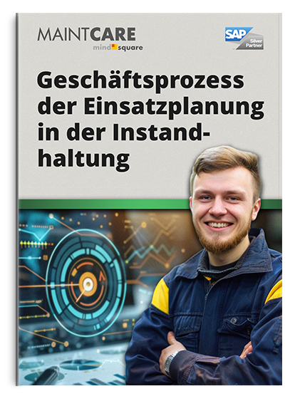 Infografik Geschäftsprozess der Einsatzplanung in der Instandhaltung