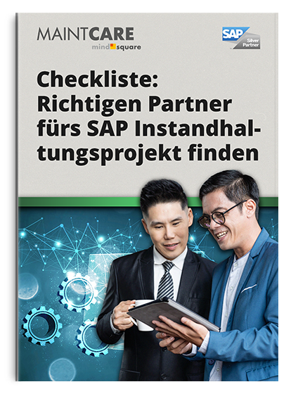 Cover Checkliste: So finden Sie den richtigen Partner für Ihr SAP Instandhaltungsprojekt