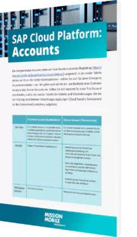 Unser Whitepaper zur SAP Cloud Platform: Accounts