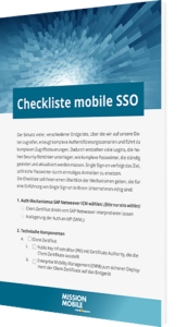 Unsere Checkliste: mobile Single Sign-On