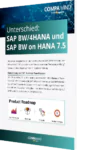 Unser Whitepaper zum Unterschied zwischen SAP BW/4HANA und SAP BW on HANA 7.5