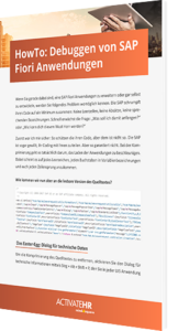 How to: Debuggen von SAP Fiori Anwendungen