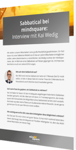 Sabbatical bei mindsquare