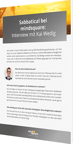 Sabbatical bei mindsquare