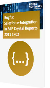 Bugfix SAP Crystal Reports
