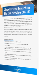 Unsere Checkliste zur Service Cloud