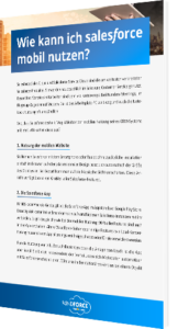 Salesforce mobil nutzen
