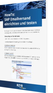 Howto: SAP E-Mail Versand