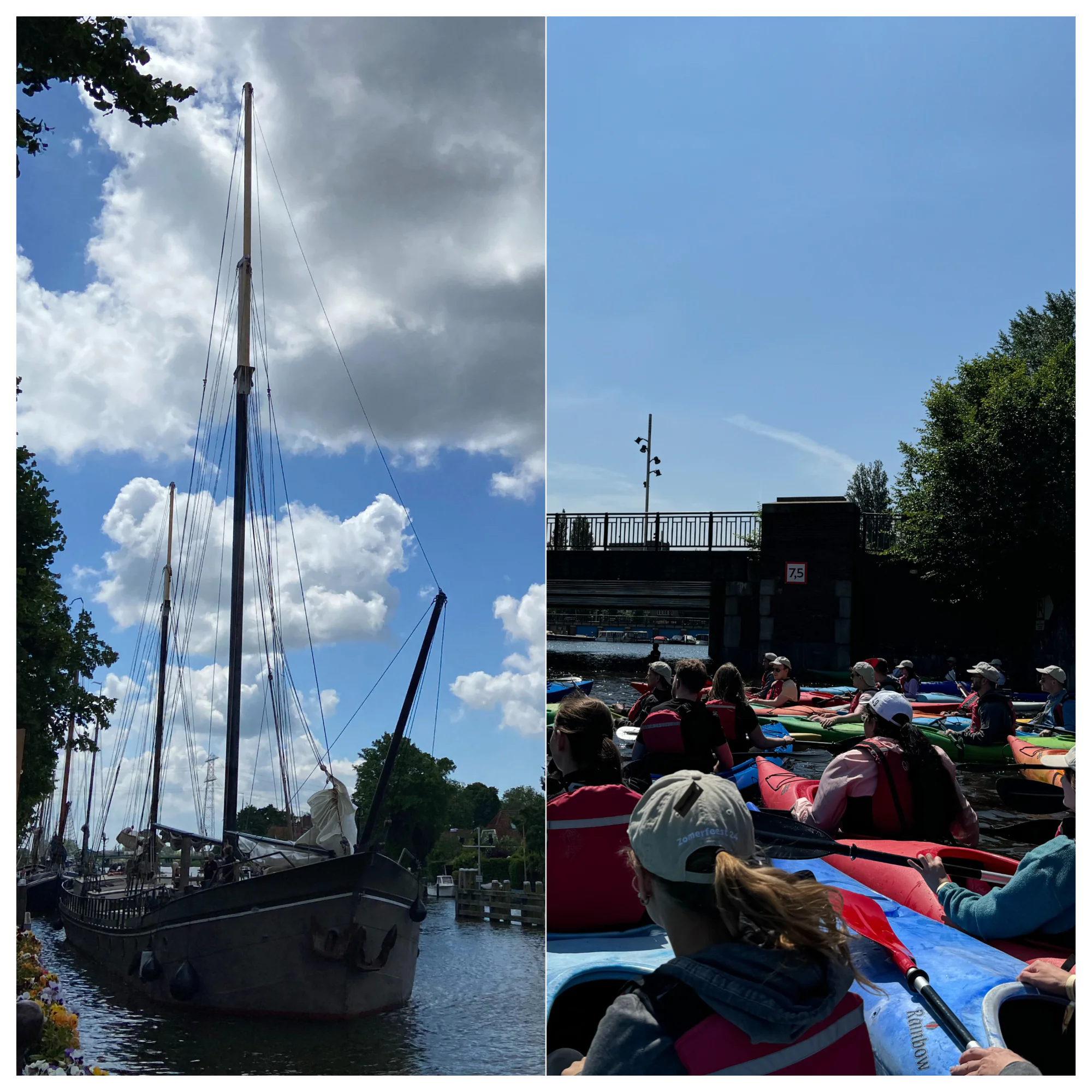 Collage Aktivitäten Zomerfeest