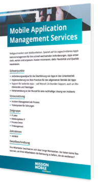 Unser Whitepaper zum Thema Mobile Application Management Service