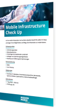 Unser Whitepaper zum Mobile Infrastructure Check Up