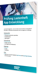 Unser Whitepaper zum Thema Prüfung Lastenheft App Entwicklung