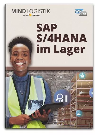 Lagerarbeiterin mit Tablet als Symbol für SAP S/4HANA im Lager