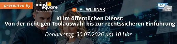 Live-Webinar zu KI im öffentlichen Dienst