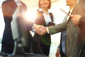 Business handshake