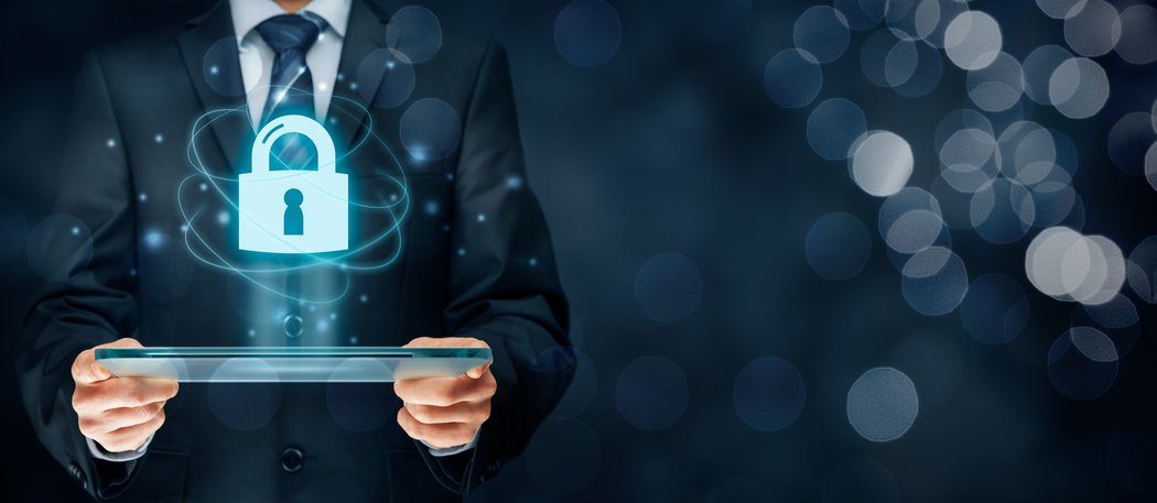 Cybersecurity and information technology security services concept. Login or sign in internet concepts.
