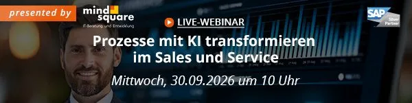 Live-Webinar "KI im Sales und Service"