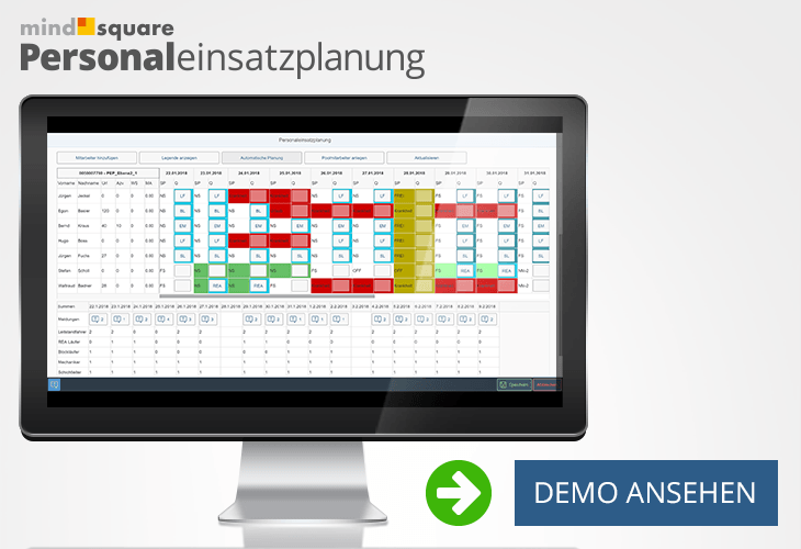 Personaleinsatzplanung - Demo