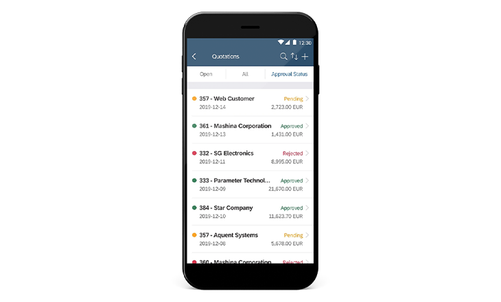 Business One mobile Anwendung