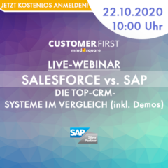 Webinar Crm Systeme Im Vergleich Sap Vs Salesforce Mindsquare