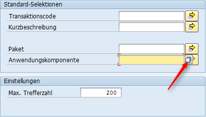 Suche nach Anwendungskomponenten. Beispiel Produktionsplanung