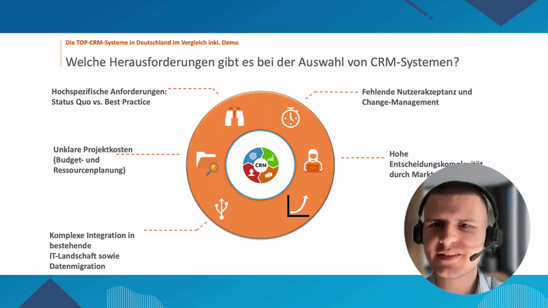 Webinar | CRM-Systeme im Vergleich - Salesforce, HubSpot, SAP