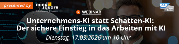 Banner zum Webinar Unternehmens-KI statt Schatten-KI