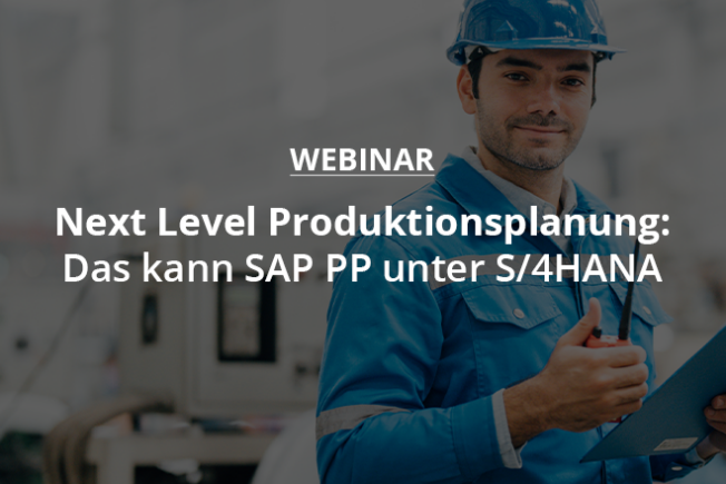 Disposition unter S/4HANA mit SAP PP-MRP | Mindlogistik