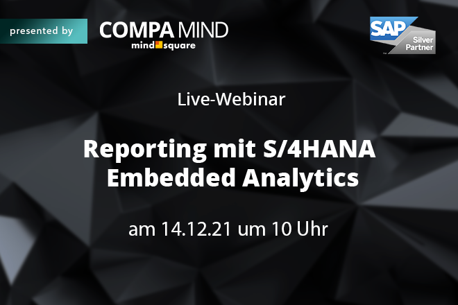Reporting ohne Programmierung für S/4HANA mit Embedded Analytics