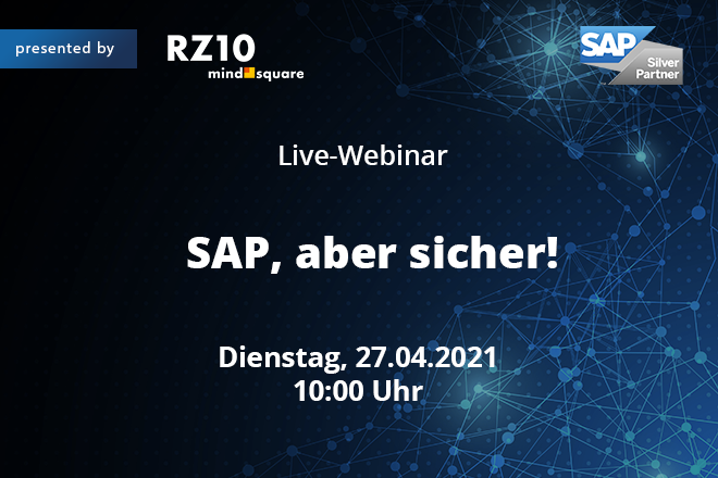 Live-Webinar: SAP, aber sicher! – Webinar für IT-Security-Verantwortliche