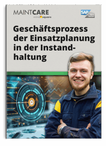 Infografik Geschäftsprozess der Einsatzplanung in der Instandhaltung