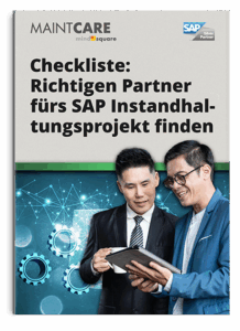 Cover Checkliste: So finden Sie den richtigen Partner für Ihr SAP Instandhaltungsprojekt