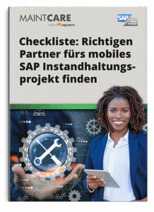 Cover Checkliste So finden Sie den richtigen Partner für Ihr mobiles SAP Instandhaltungsprojekt