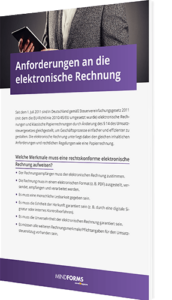 Anforderungen an elektronische Rechnungen