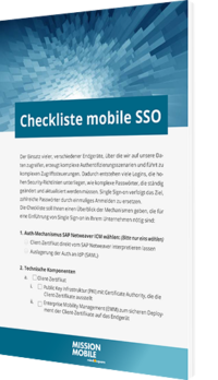 Unsere Checkliste: mobile Single Sign-On