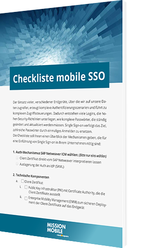 Checkliste: Single Sign-On