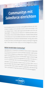Unser Whitepaper zur Einrichtung der Communitys mit Salesforce