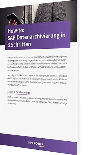 Unser Whitepaper zum Thema How to SAP Datenarchivierung in 3 Schritten
