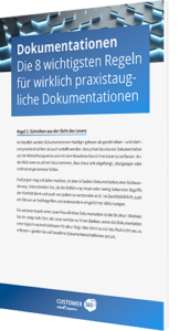 Die 8 wichtigsten Regeln für praxistaugliche Dokumentationen