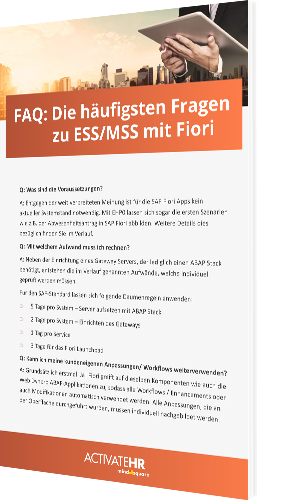 FAQ: Die häufigsten Fragen zu ESS/MSS mit Fiori