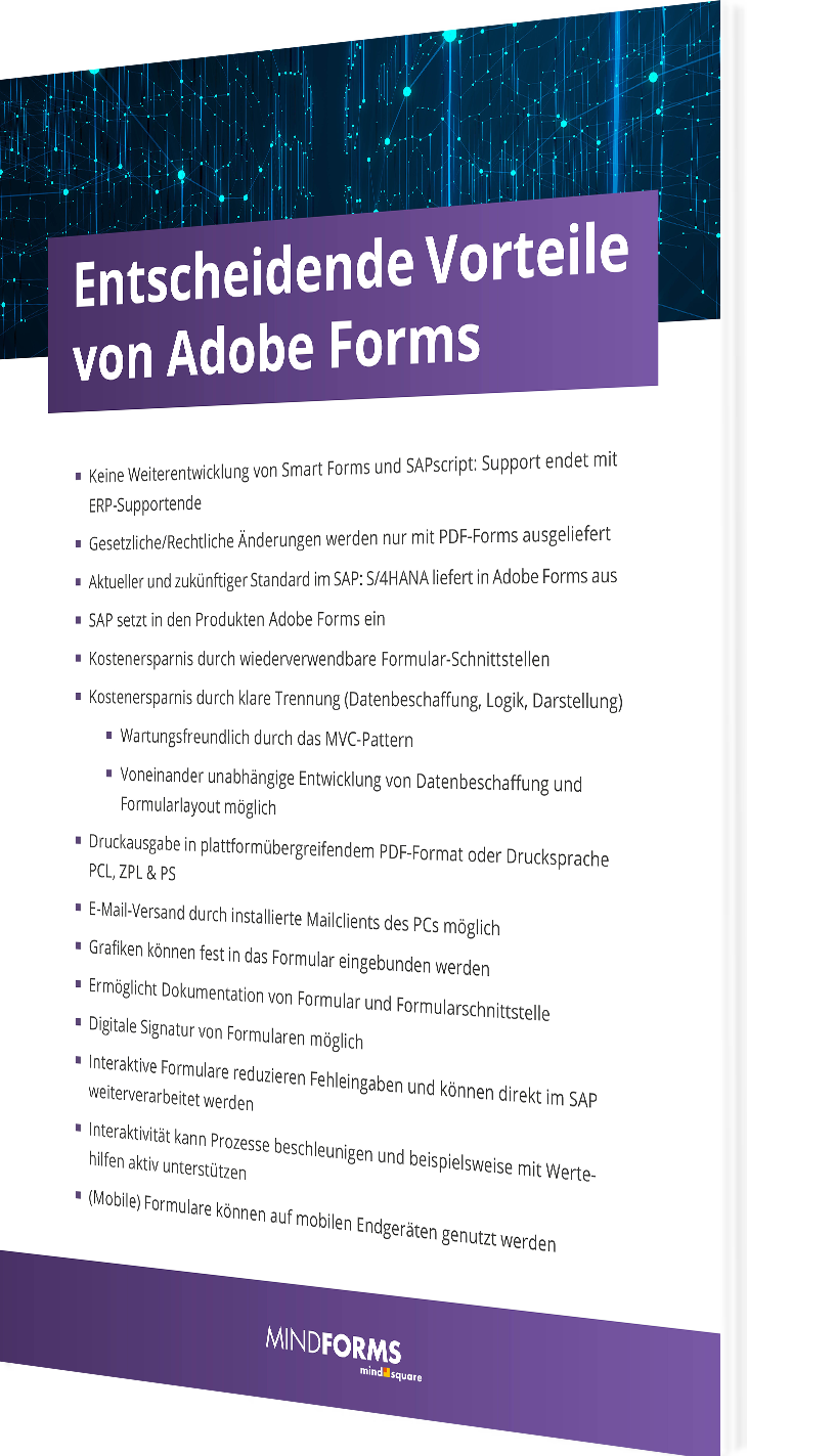 Whitepaper: Vorteile von SAP Adobe Forms