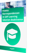 Howto: Korrespondenzen in SAP Learning Solution deaktivieren