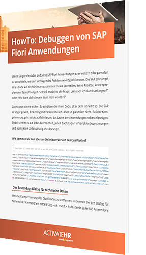 Howto: Debuggen von SAP Fiori Anwendungen