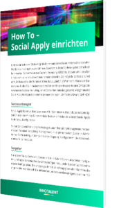Howto: Social Apply einrichten